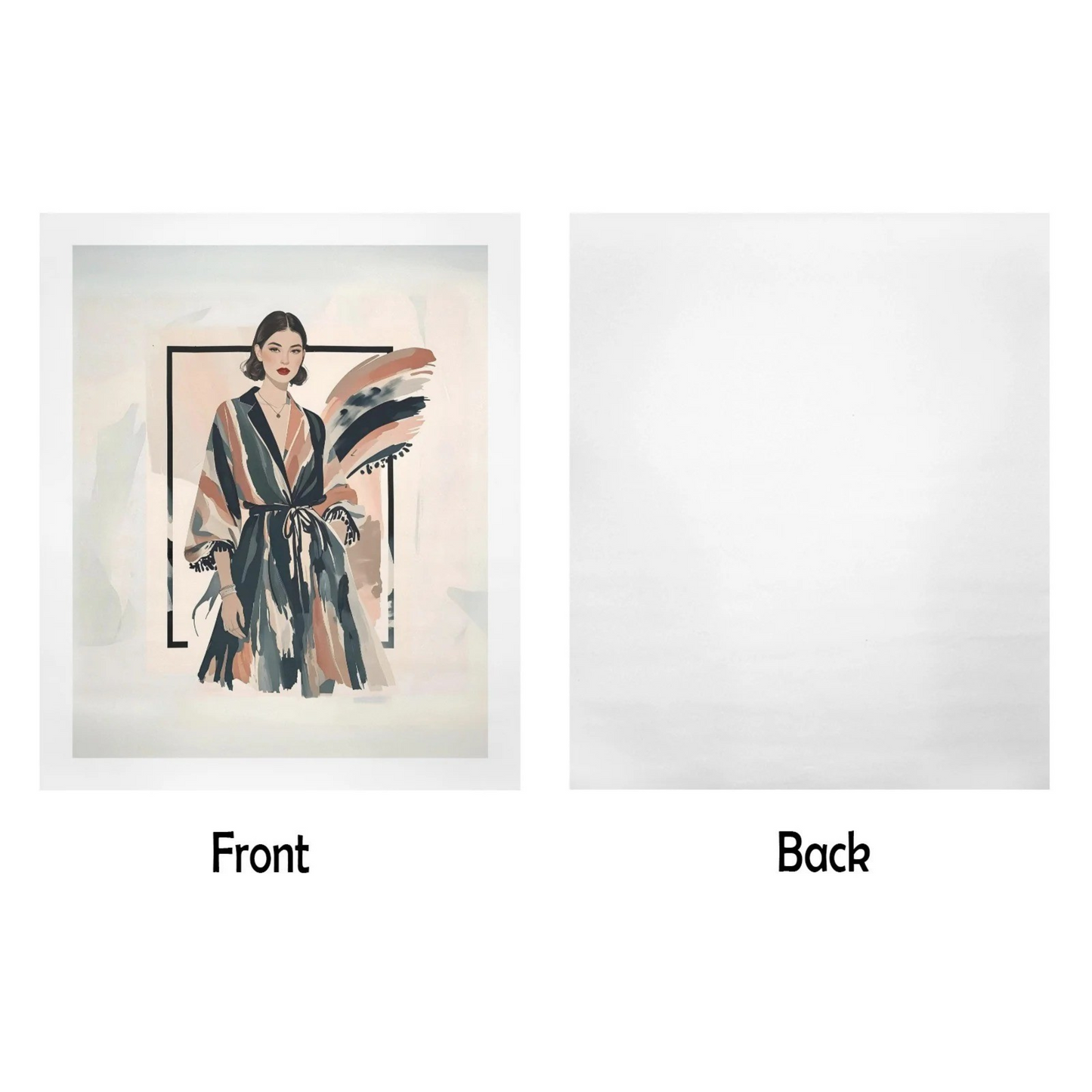 Modern Muse – Vintage Fashion Portrait Canvas Wall Art Print