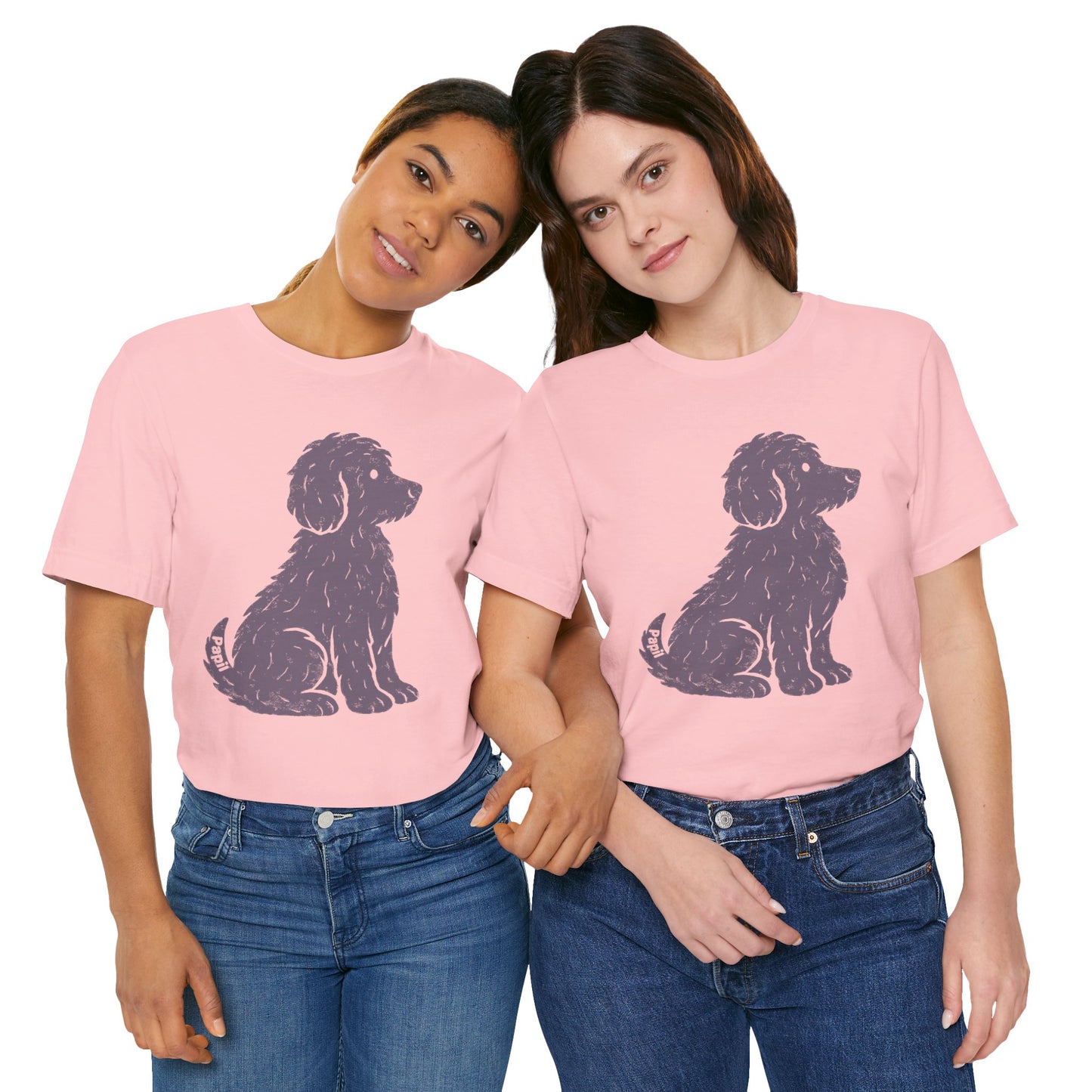 Cute Sitting Puppy Unisex T-Shirt — Whimsical Dog Graphic Tee