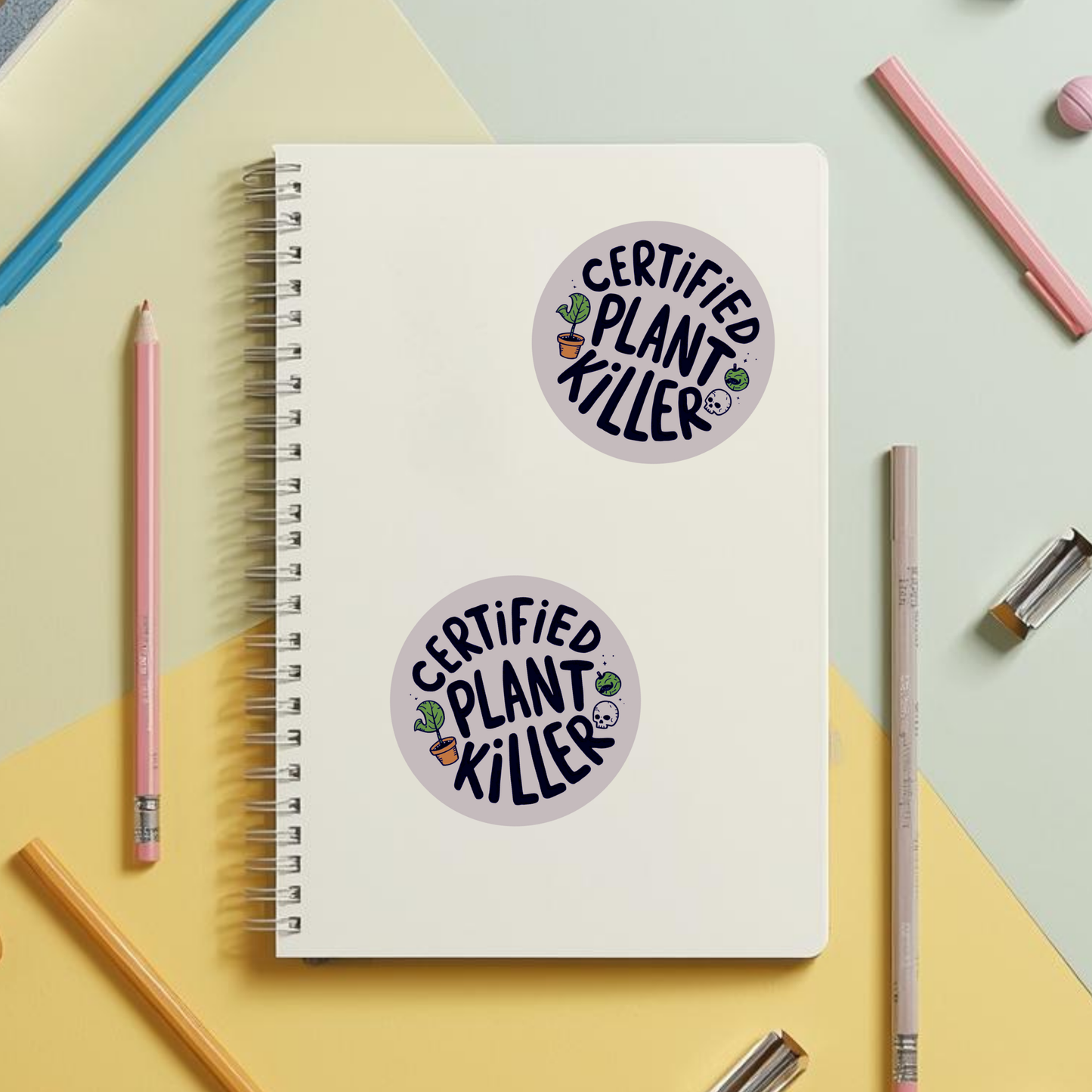 Certified Plant Killer Rainbow Holographic Foil Vinyl Sticker