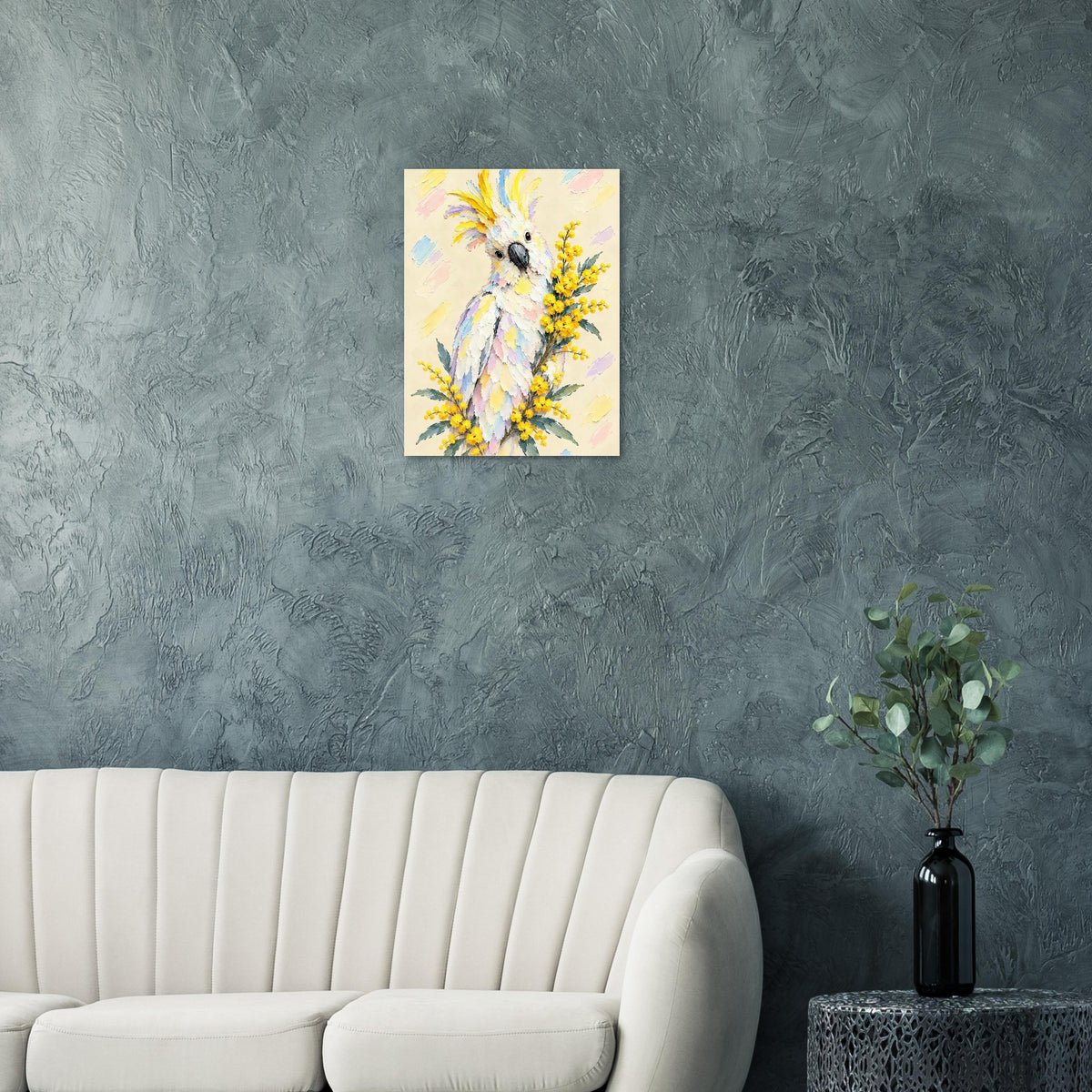 Cockatoo Painted Australian Animal Fine Art Poster