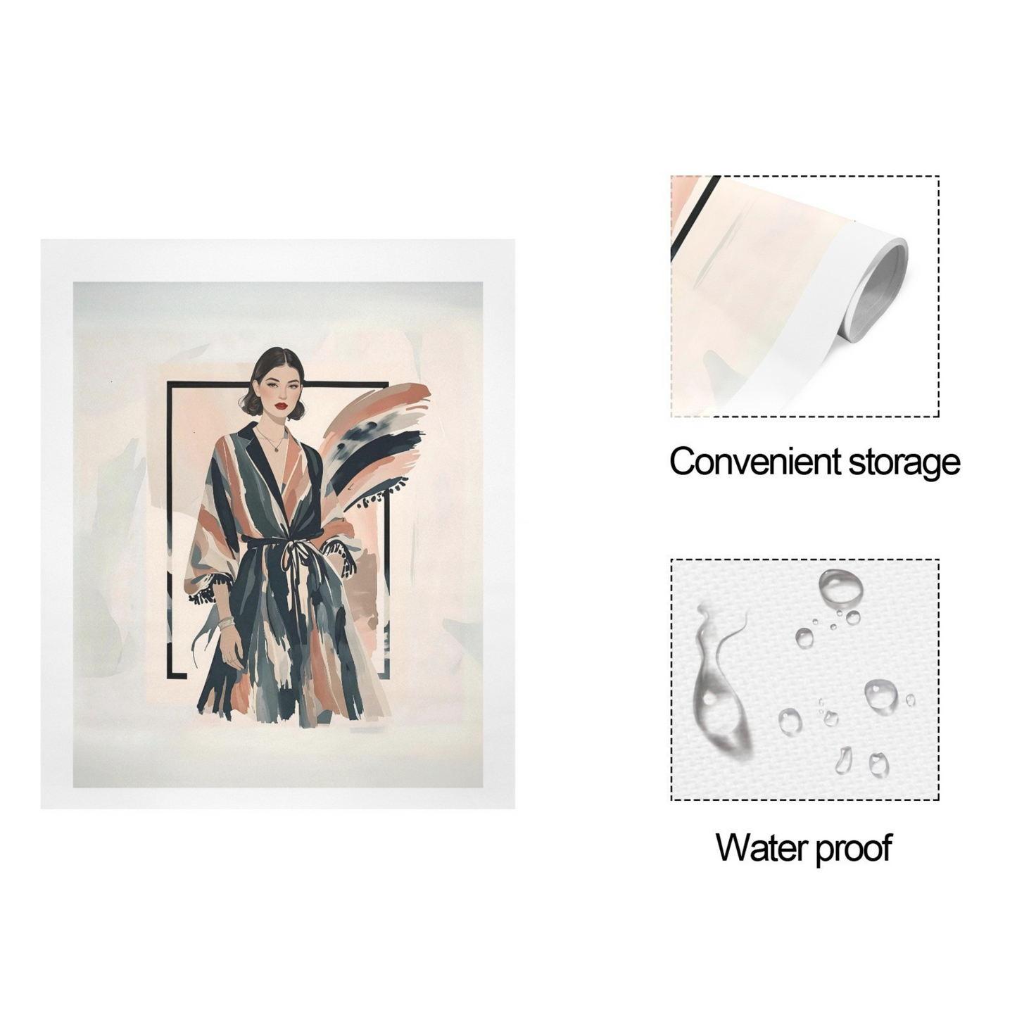 Modern Muse – Vintage Fashion Portrait Canvas Wall Art Print