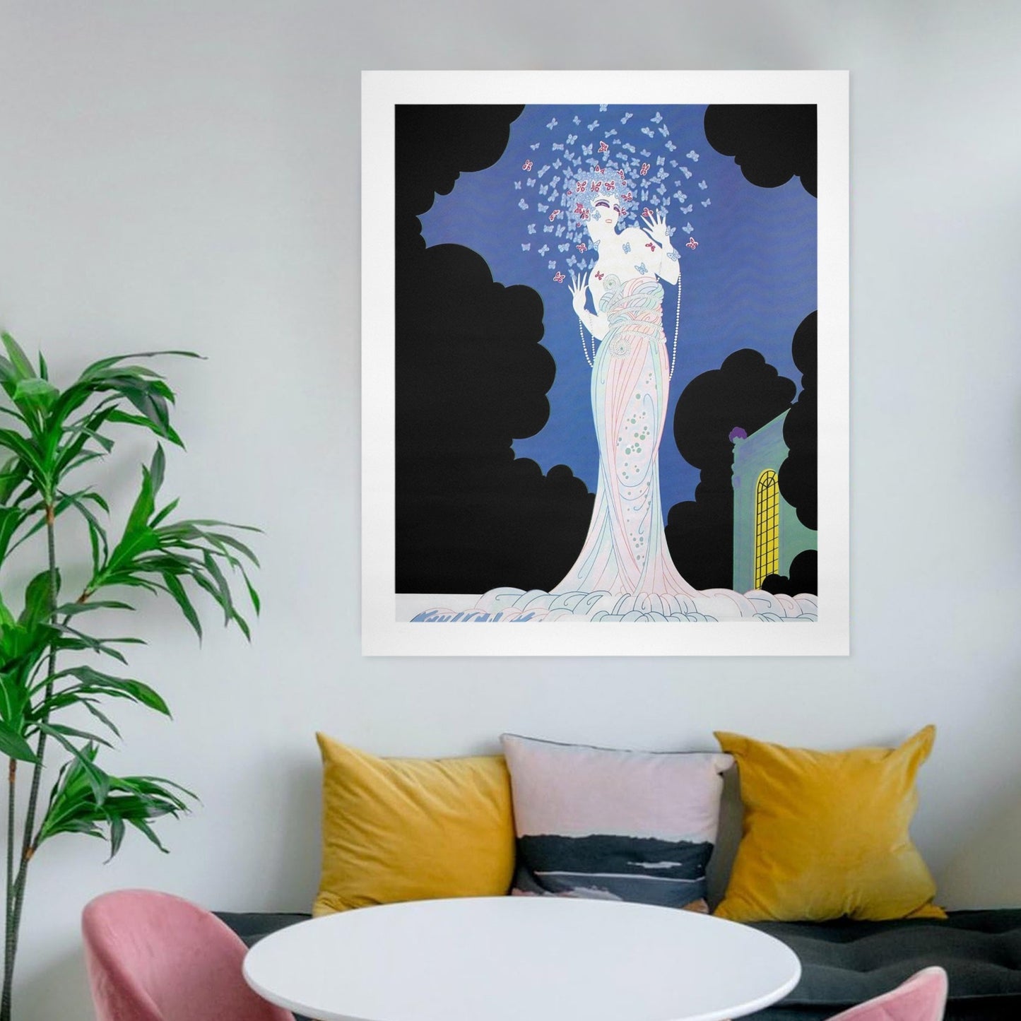 Ms Vogue – Vintage Glamour Lady Portrait Canvas Wall Art Print