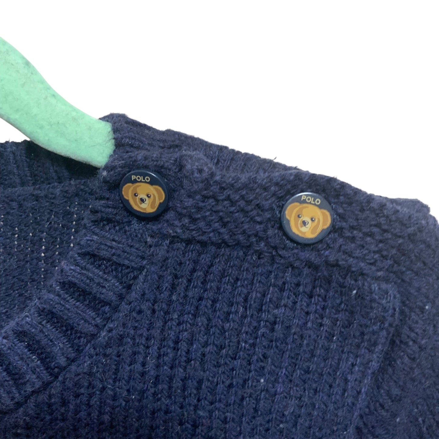 Ralph Lauren Polo Sweater | Bear Knit | 18 Months | Pre-Owned