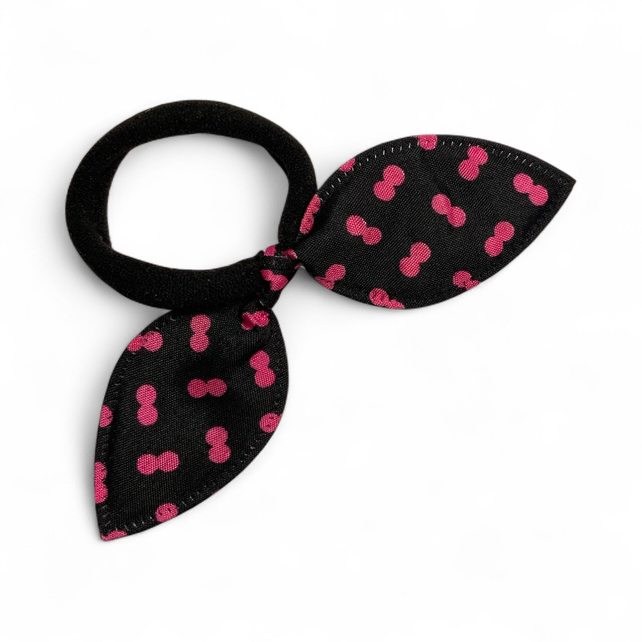 Fabric Bow Hair Ties – 2 Pack Printed Bows on Soft Elastic Bands