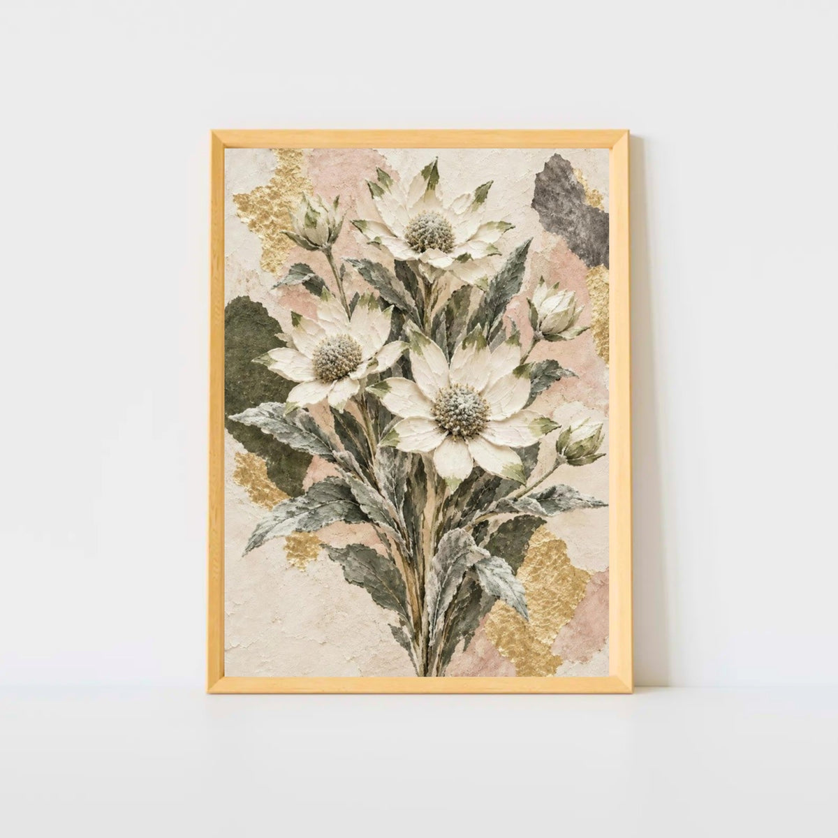 Flannel Flower Australian Native Flower Fine Art Poster