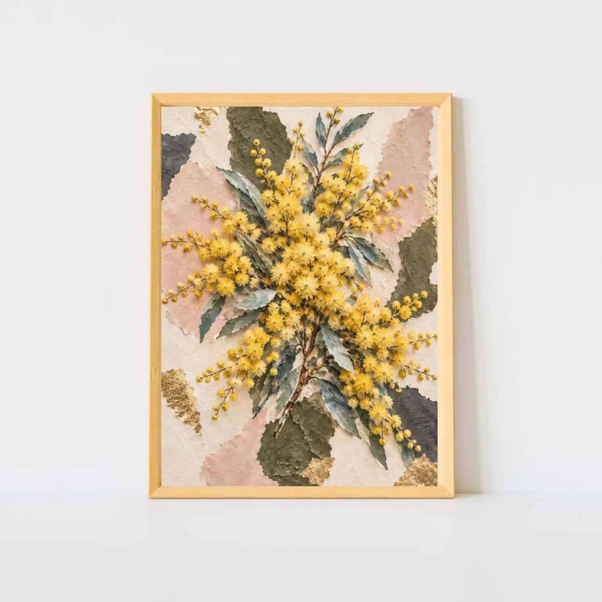 Golden Wattle Australian Native Flower Fine Art Poster