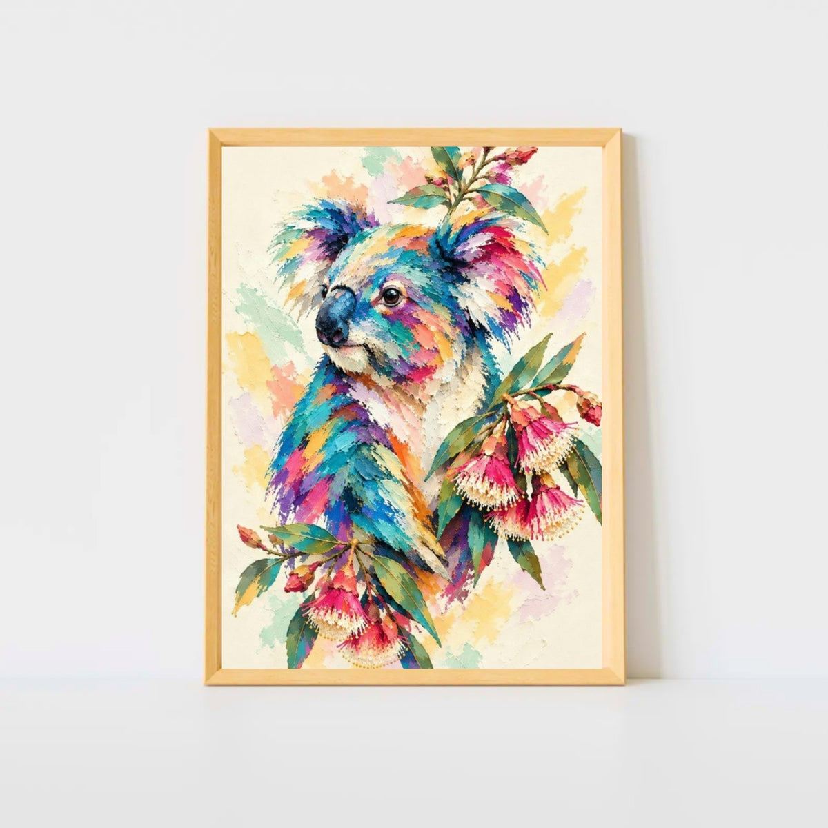 Koala Painted Australian Animal Fine Art Poster