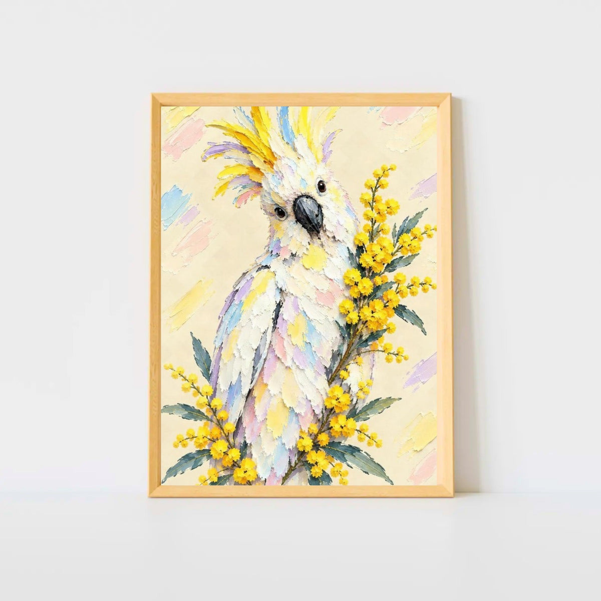 Cockatoo Painted Australian Animal Fine Art Poster