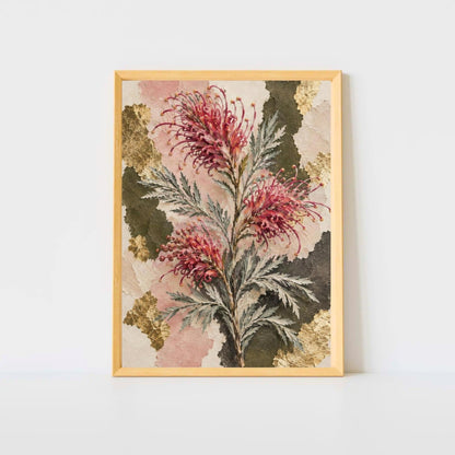 Grevillea Australian Native Flower Fine Art Poster