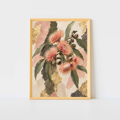 Flowering Gum Australian Native Flower Fine Art Poster