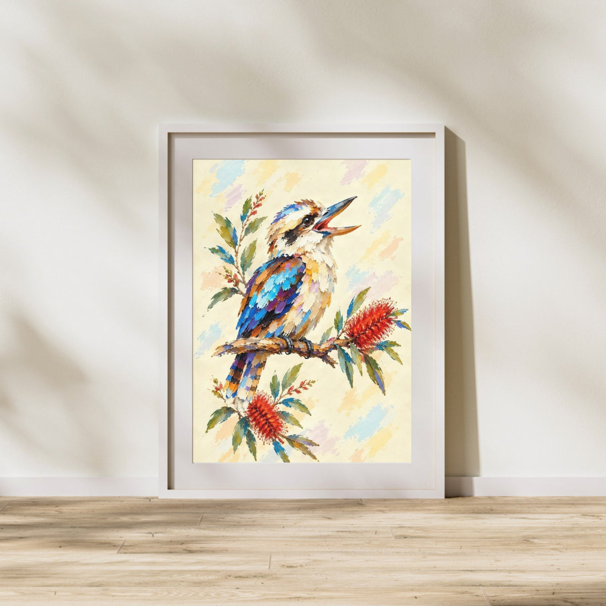 Kookaburra Painted Australian Animal Fine Art Poster