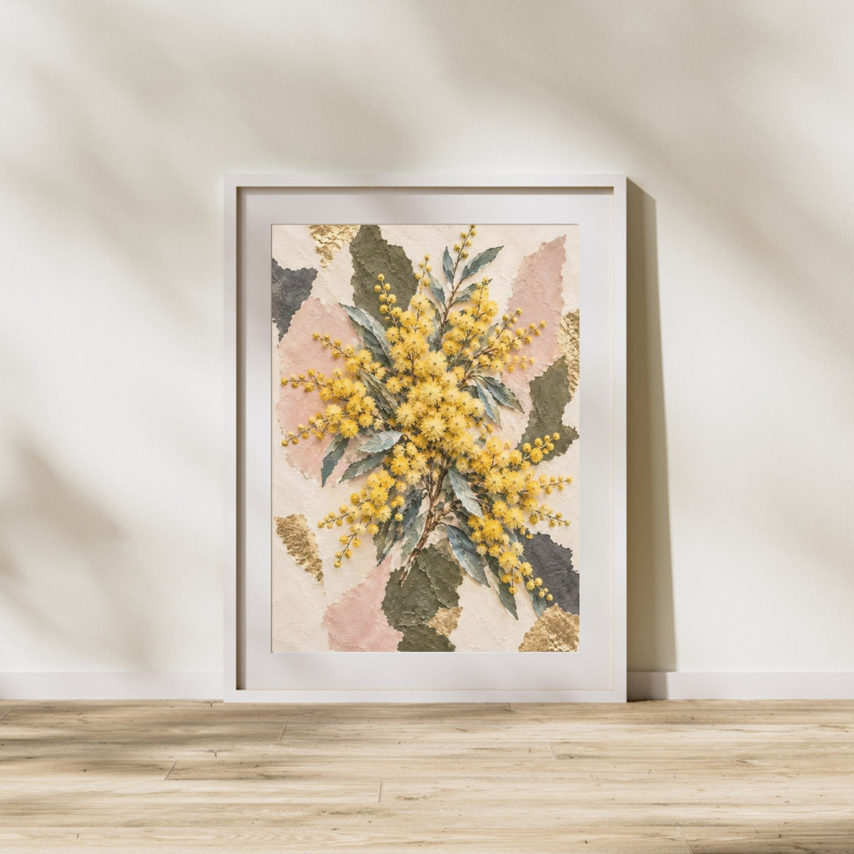 Golden Wattle Australian Native Flower Fine Art Poster