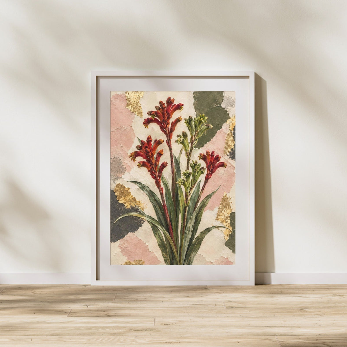 Kangaroo Paw Australian Native Flower Fine Art Poster