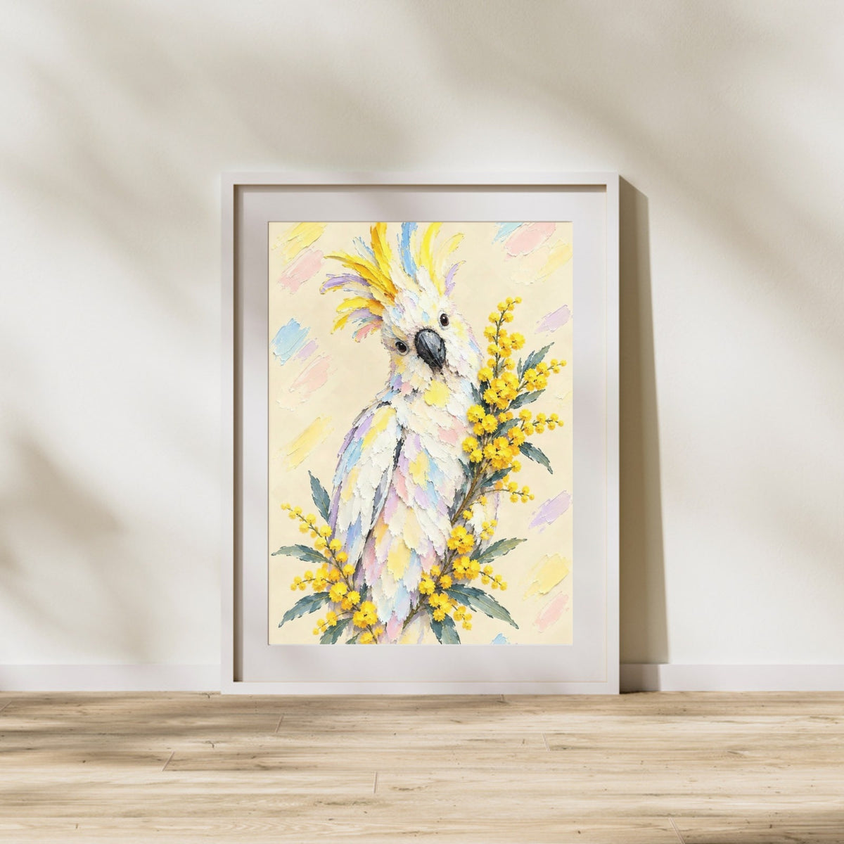 Cockatoo Painted Australian Animal Fine Art Poster