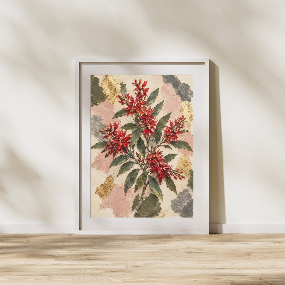 NSW Christmas Bush Australian Native Flower Fine Art Poster