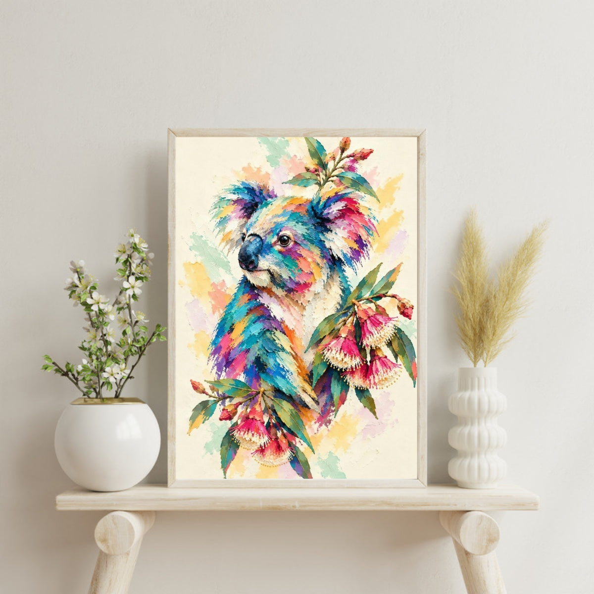 Koala Painted Australian Animal Fine Art Poster