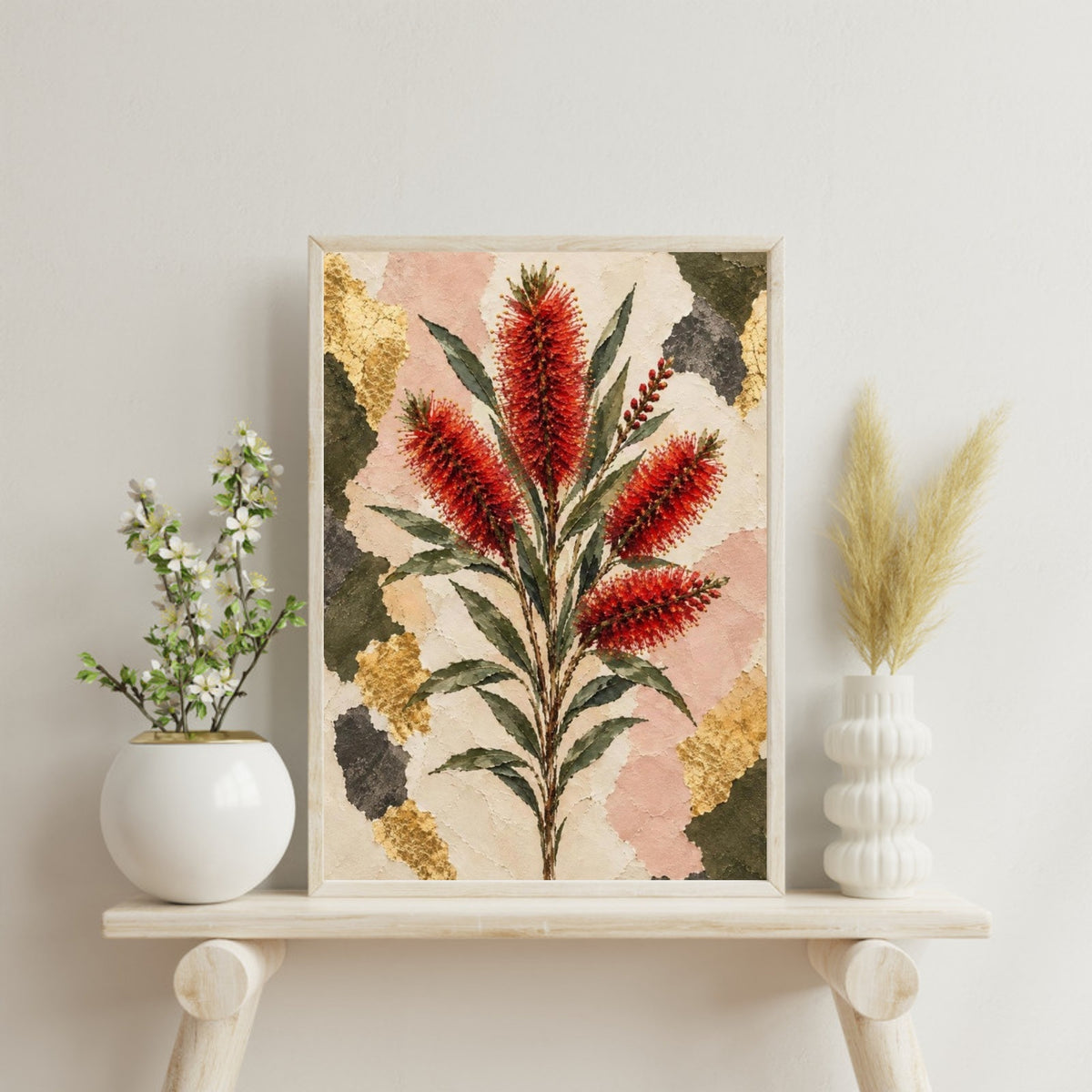 Bottlebrush Australian Native Flower Fine Art Poster