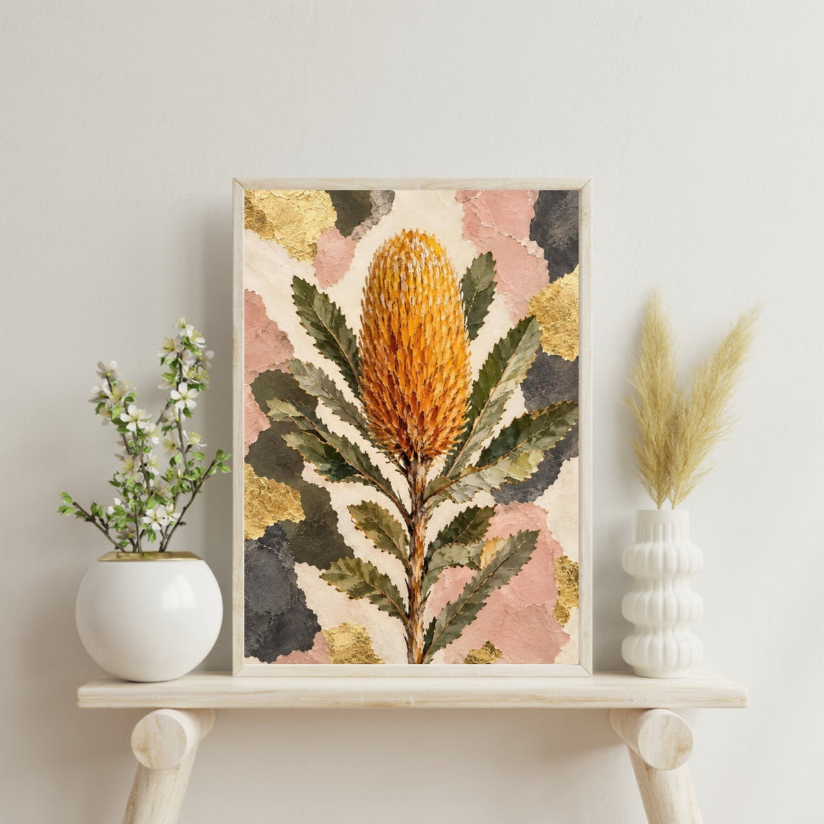 Banksia Australian Native Flower Fine Art Poster