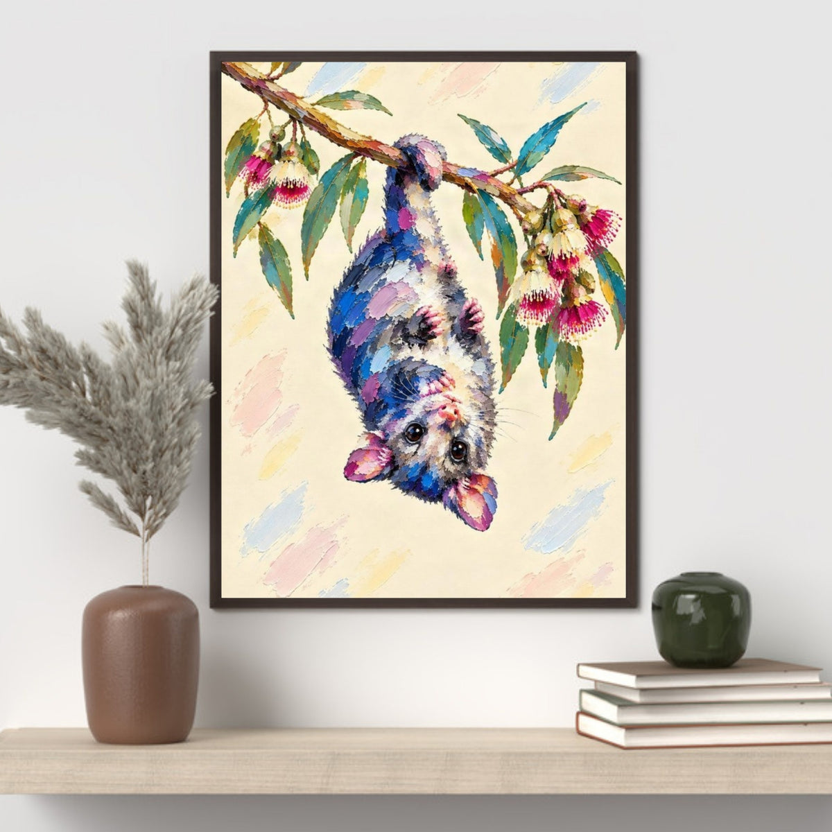Possum Painted Australian Animal Fine Art Poster