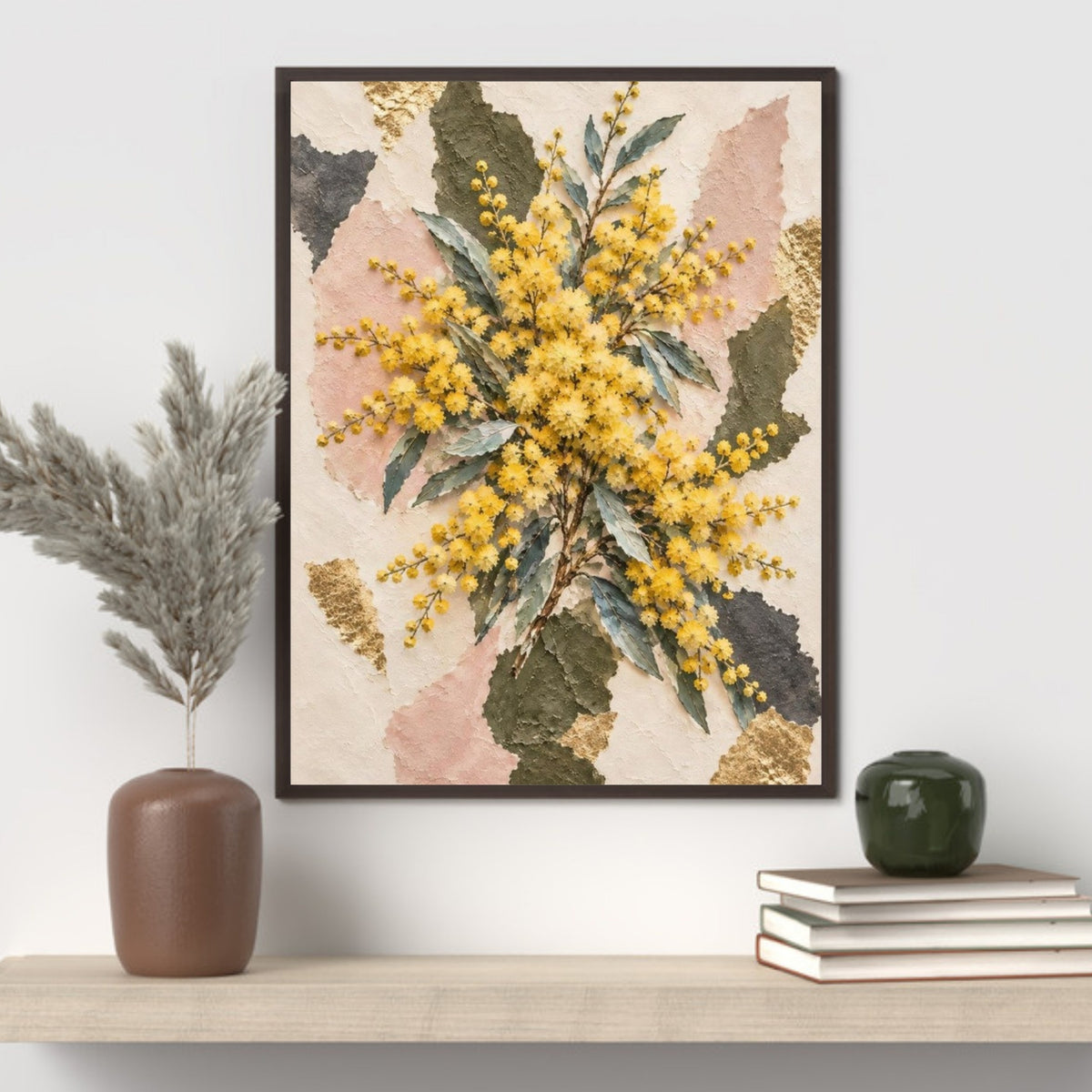 Golden Wattle Australian Native Flower Fine Art Poster