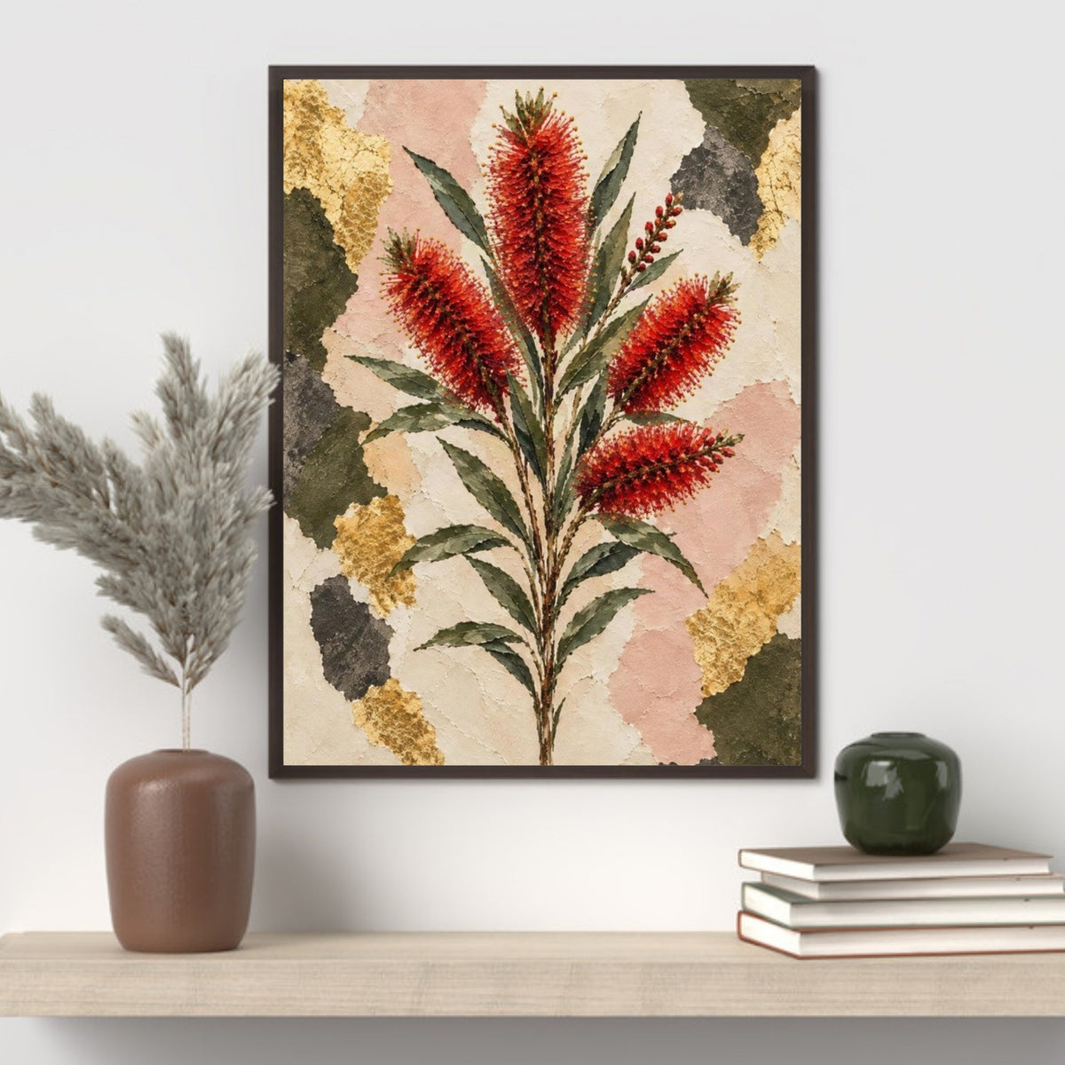 Bottlebrush Australian Native Flower Fine Art Poster
