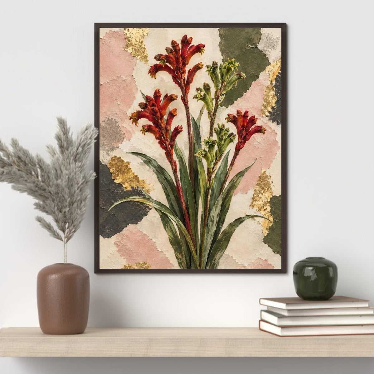 Kangaroo Paw Australian Native Flower Fine Art Poster
