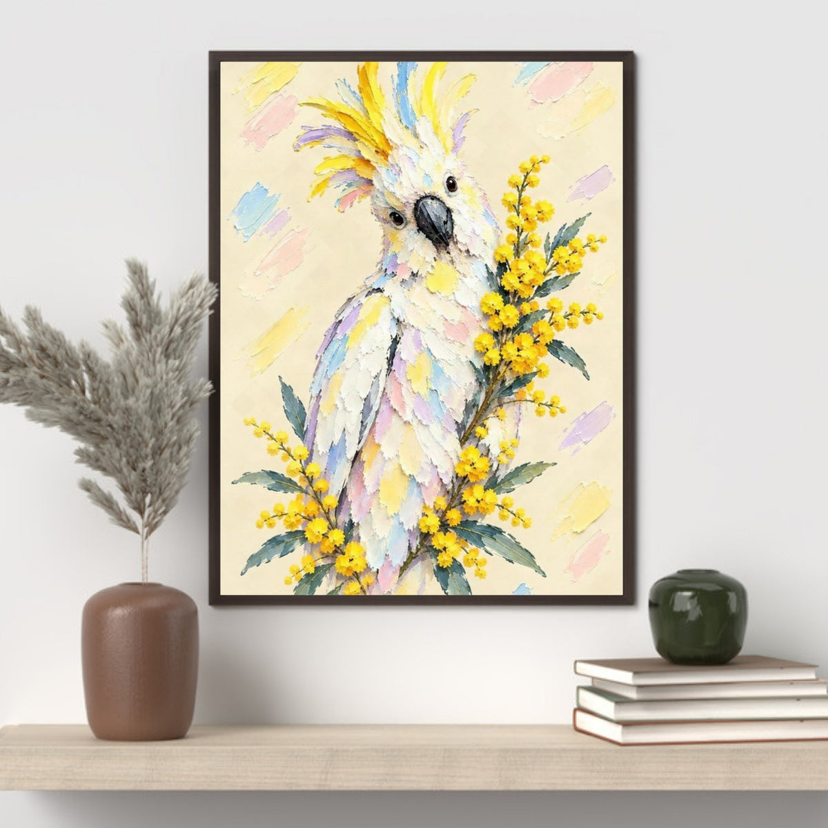 Cockatoo Painted Australian Animal Fine Art Poster