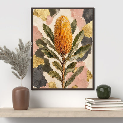 Banksia Australian Native Flower Fine Art Poster