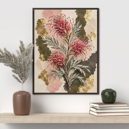 Grevillea Australian Native Flower Fine Art Poster
