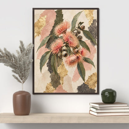 Flowering Gum Australian Native Flower Fine Art Poster
