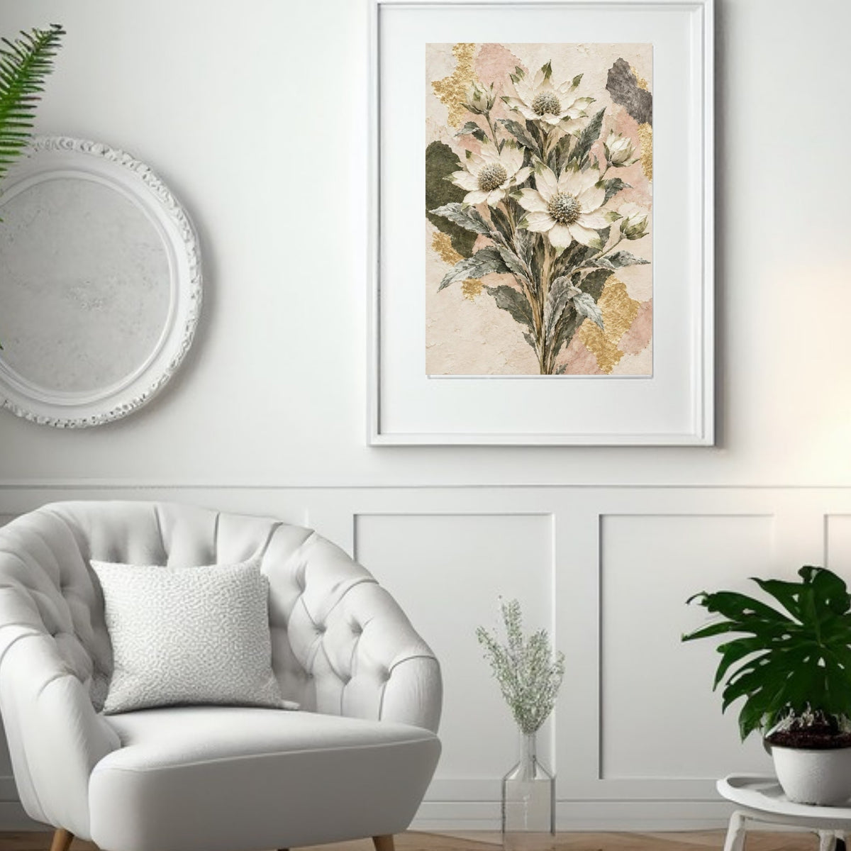 Flannel Flower Australian Native Flower Fine Art Poster