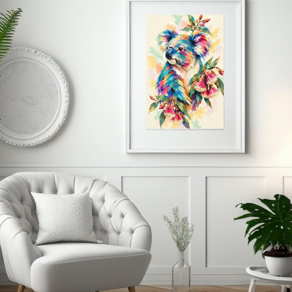 Koala Painted Australian Animal Fine Art Poster