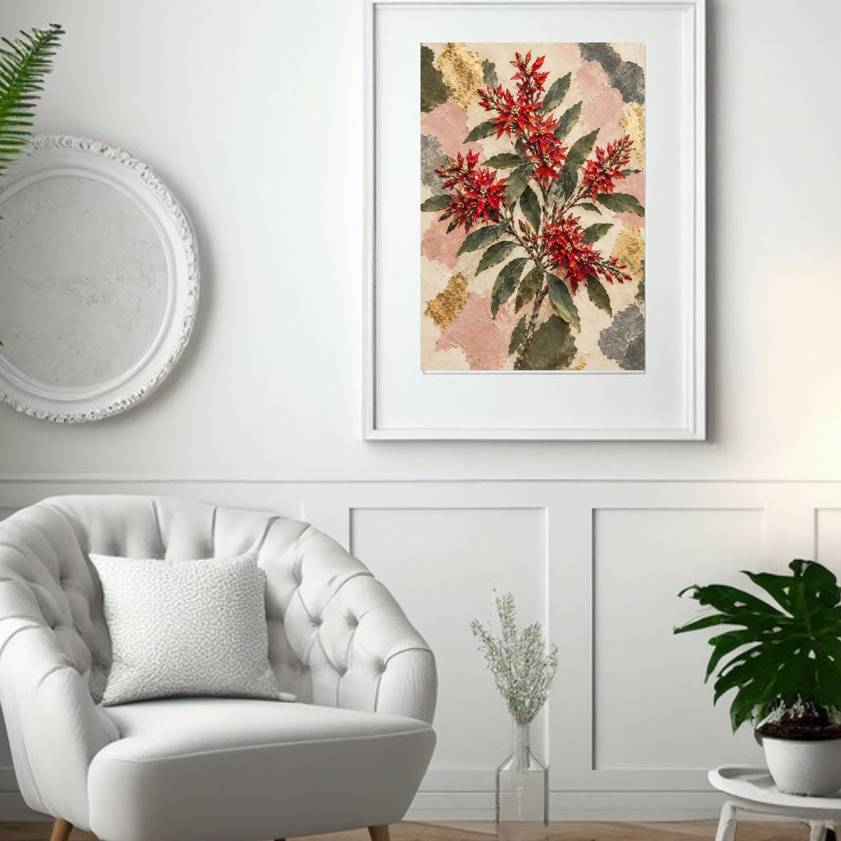 NSW Christmas Bush Australian Native Flower Fine Art Poster