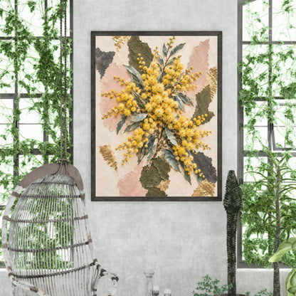 Golden Wattle Australian Native Flower Fine Art Poster
