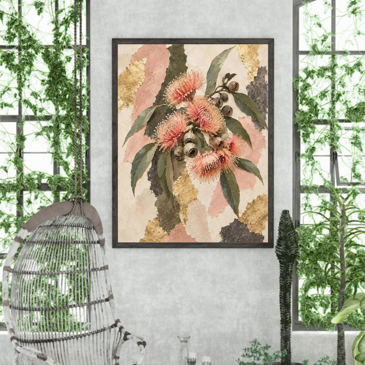 Flowering Gum Australian Native Flower Fine Art Poster