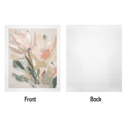 Abstract Floral Canvas Wall Art Print | Modern Minimalist Botanical Painting
