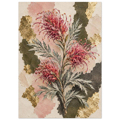 Grevillea Australian Native Flower Fine Art Poster 50x70 cm 20x28″
