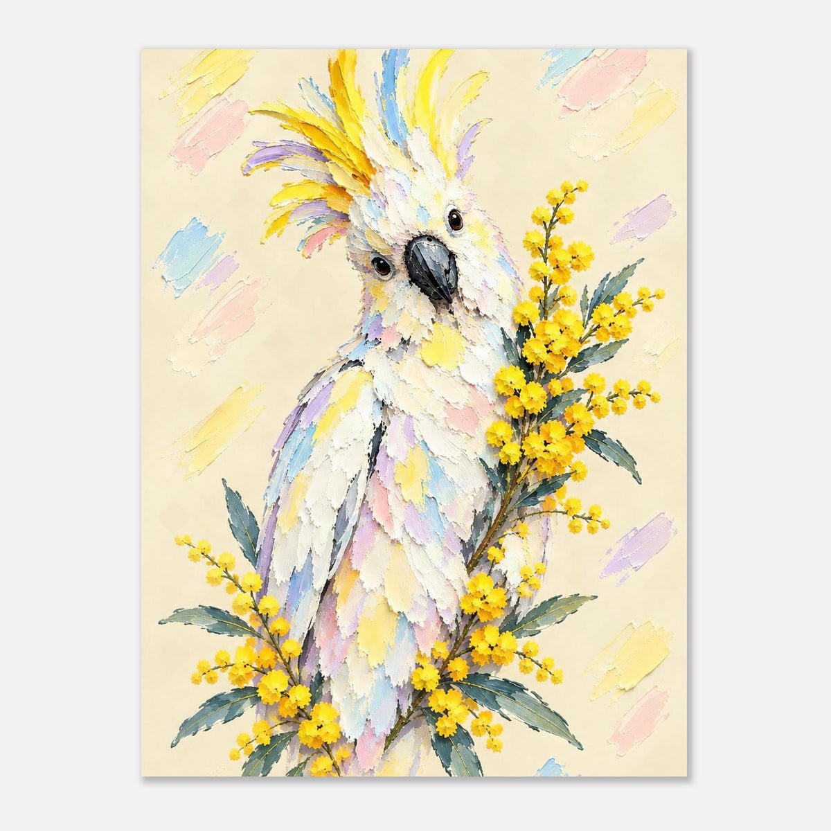 Cockatoo Painted Australian Animal Fine Art Poster