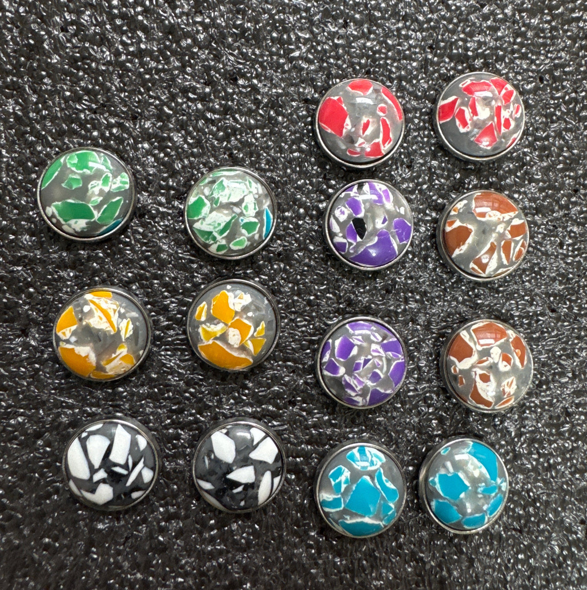 Terrazzo Studs | Stainless Steel