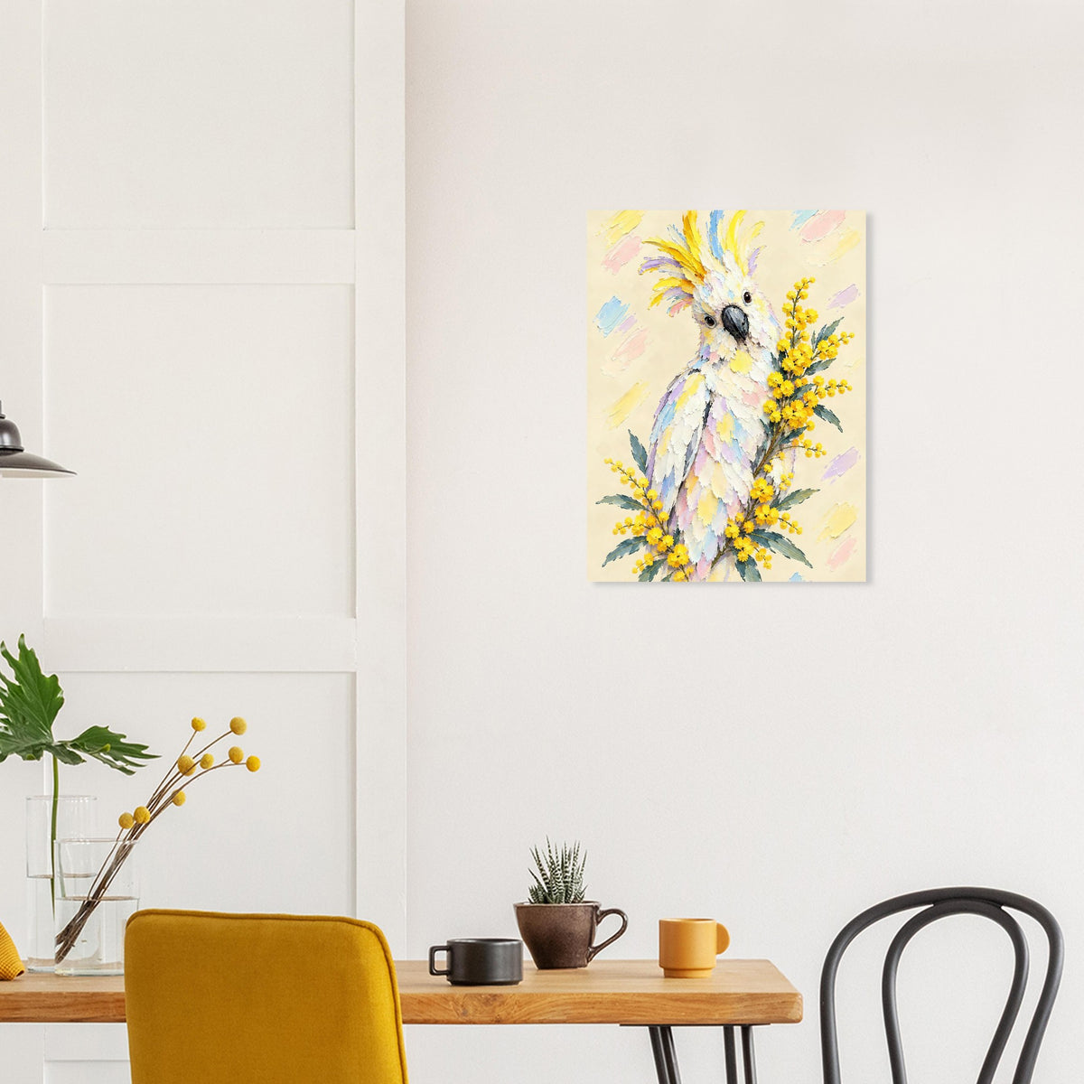 Cockatoo Painted Australian Animal Fine Art Poster