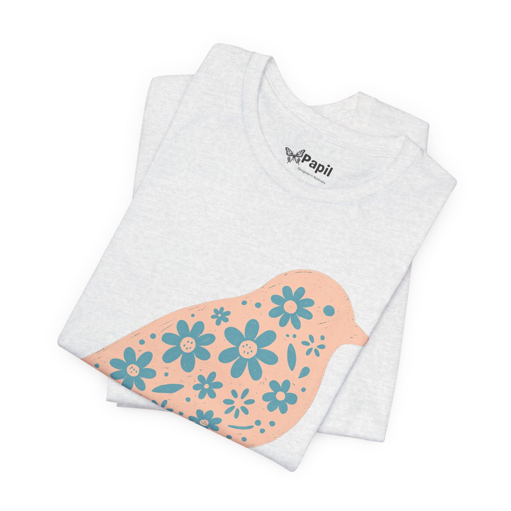 Floral Spring Bird Graphic T-Shirt