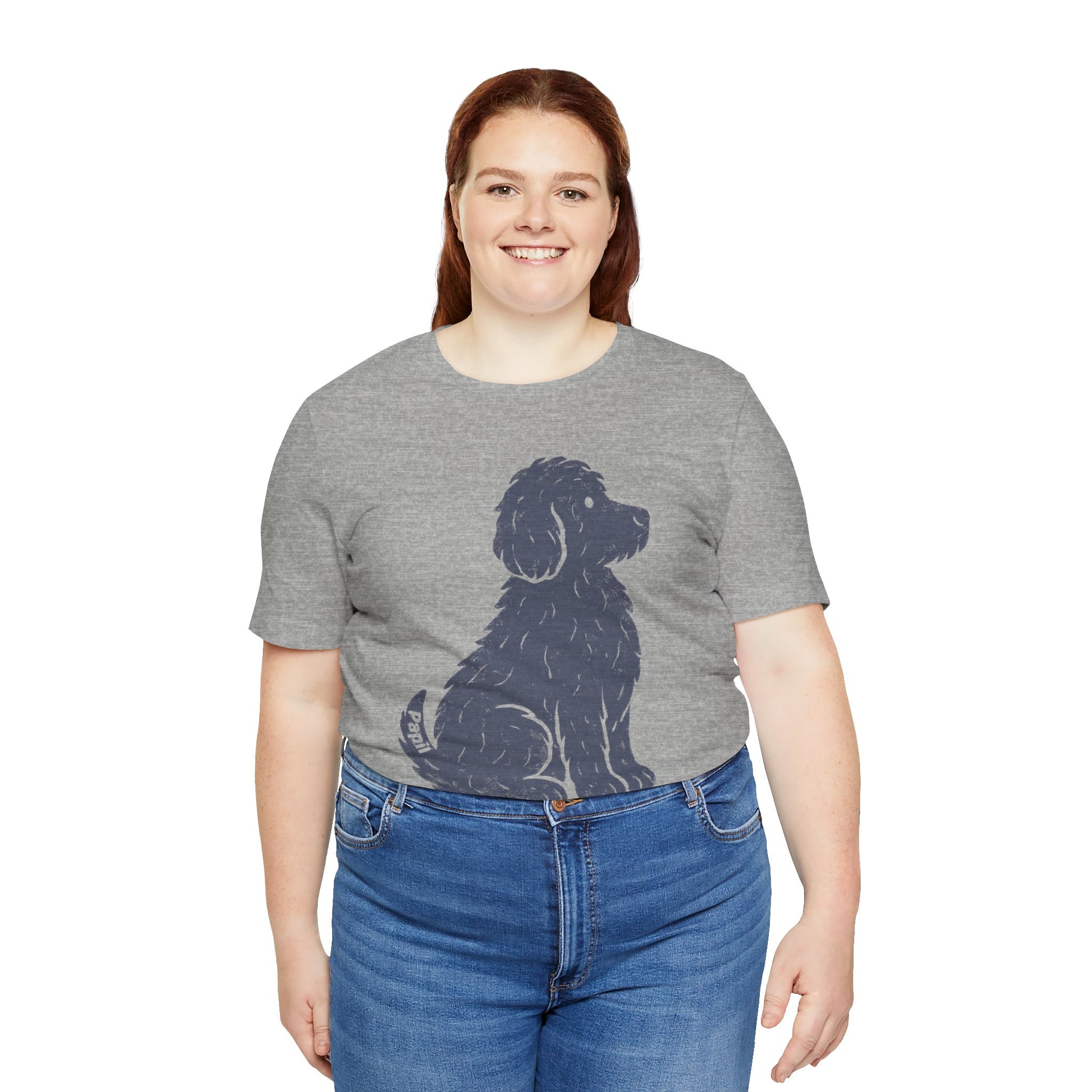 Cute Sitting Puppy Unisex T-Shirt — Whimsical Dog Graphic Tee