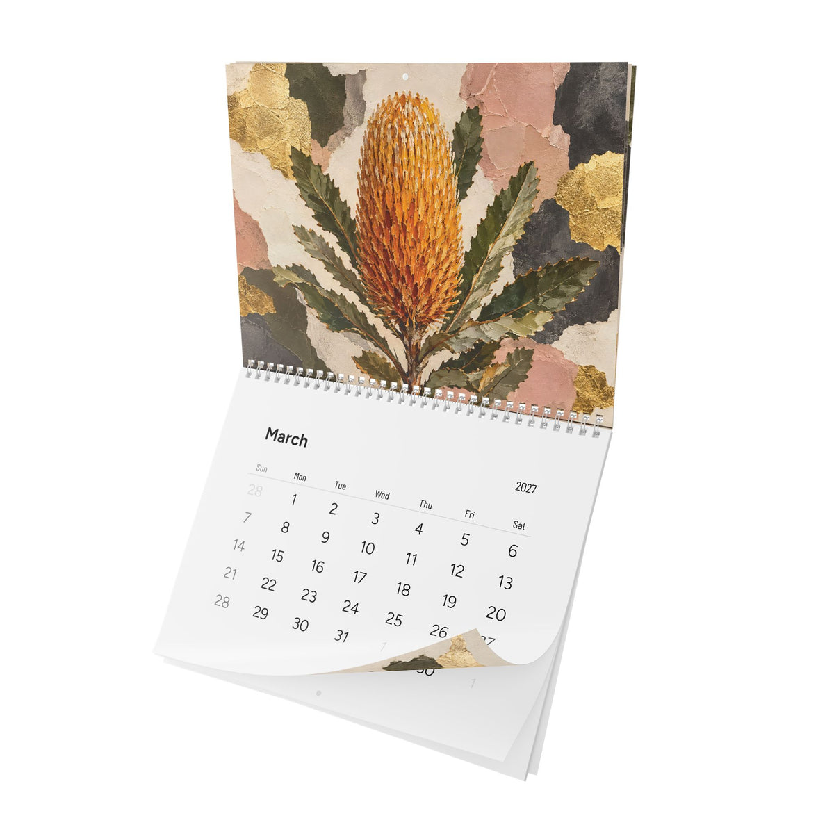 Australian Native Flowers 2027 Wall Calendar – Modern Fine Art Botanical