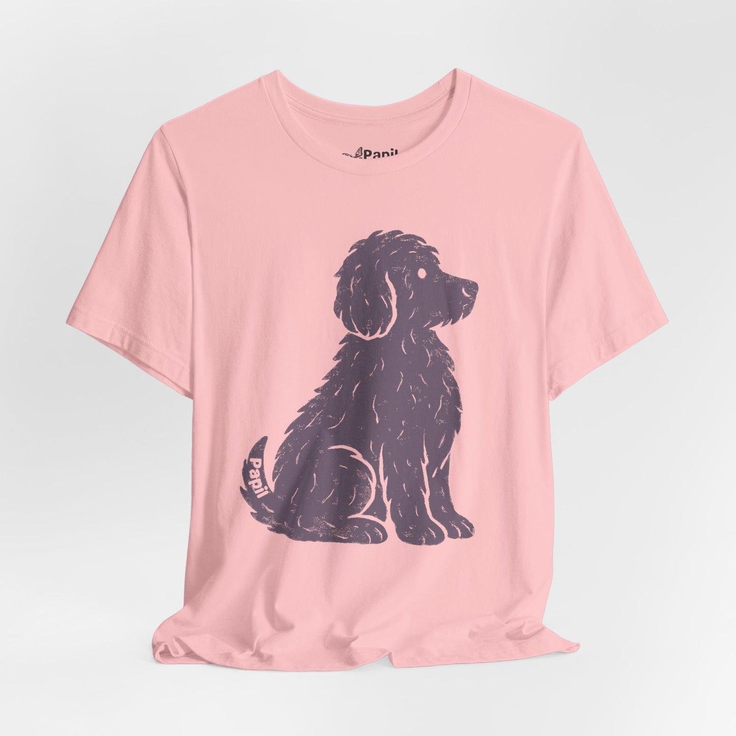 Cute Sitting Puppy Unisex T-Shirt — Whimsical Dog Graphic Tee