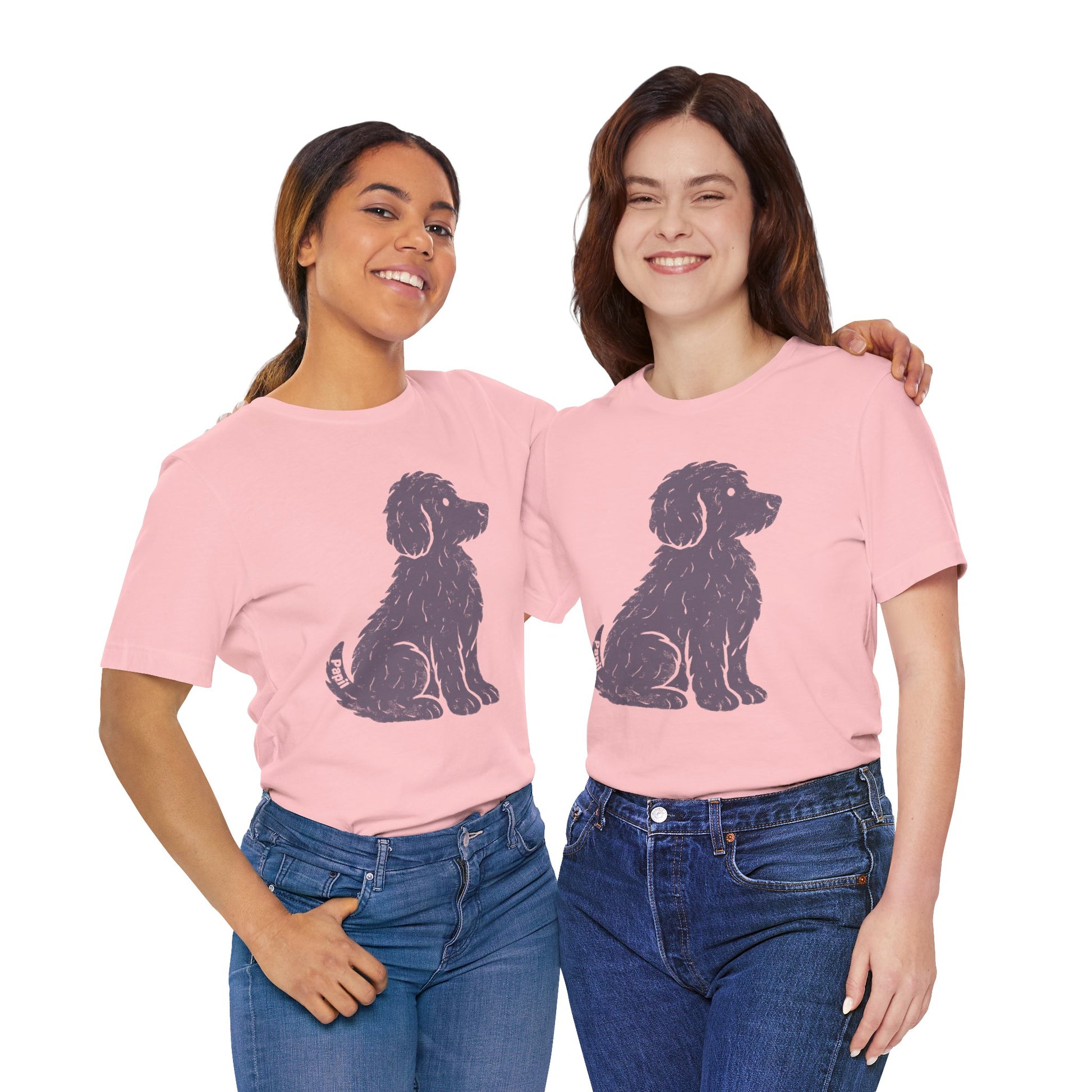 Cute Sitting Puppy Unisex T-Shirt — Whimsical Dog Graphic Tee