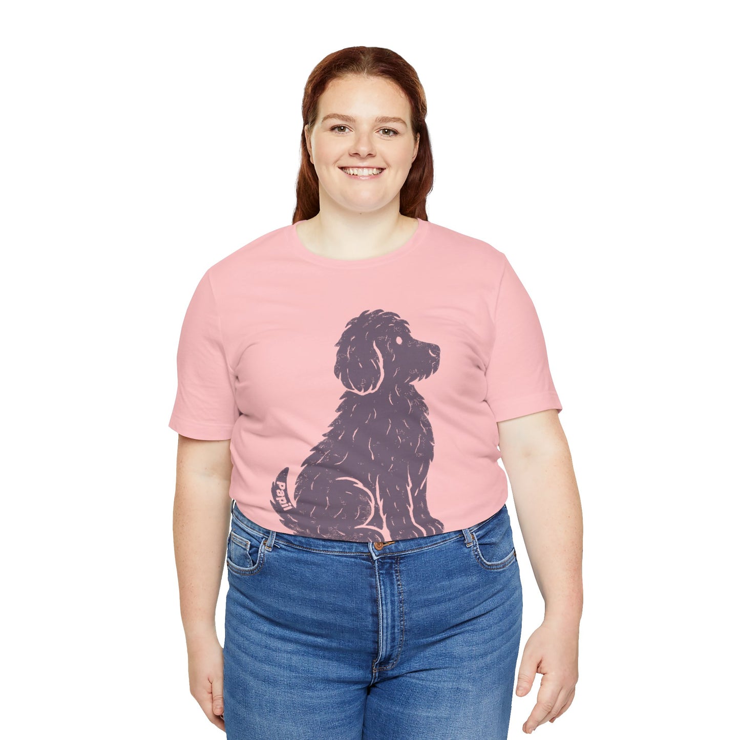 Cute Sitting Puppy Unisex T-Shirt — Whimsical Dog Graphic Tee
