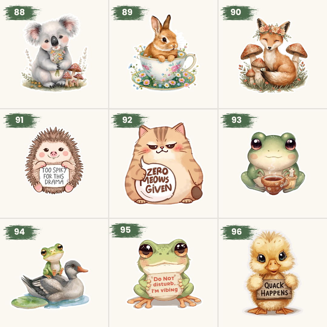 Pick Your 8 Stickers | Any Design | Custom Sticker Set