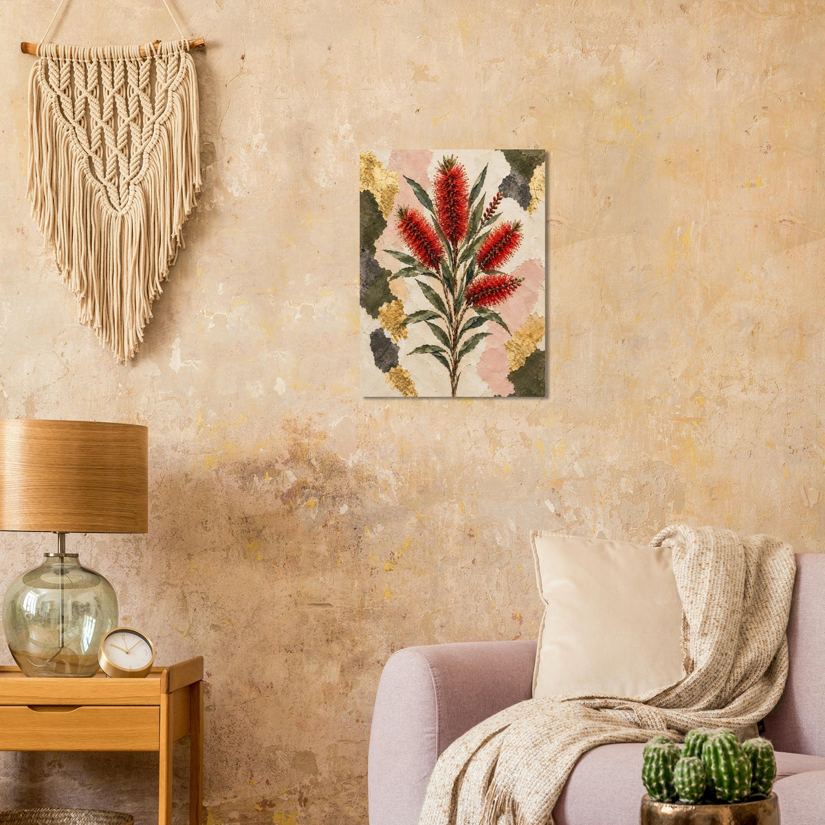 Bottlebrush Australian Native Flower Fine Art Poster