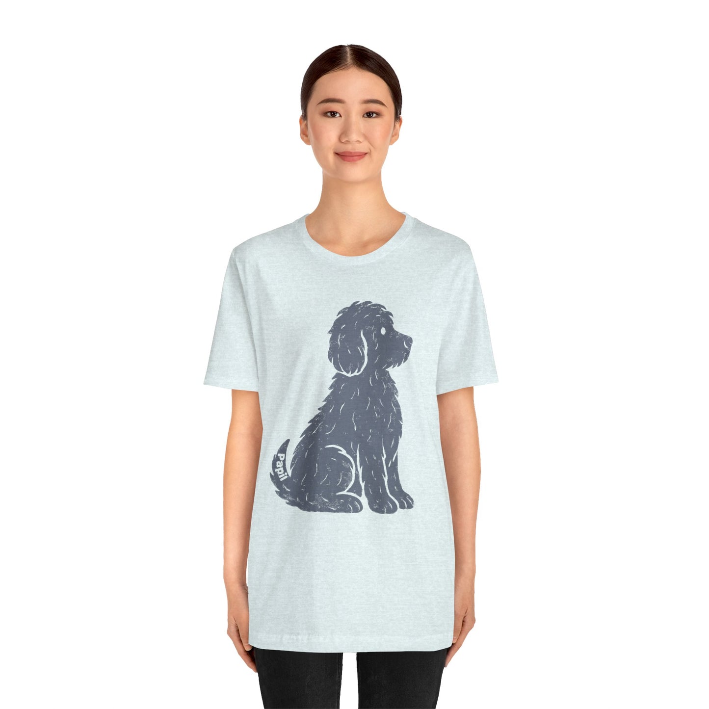 Cute Sitting Puppy Unisex T-Shirt — Whimsical Dog Graphic Tee