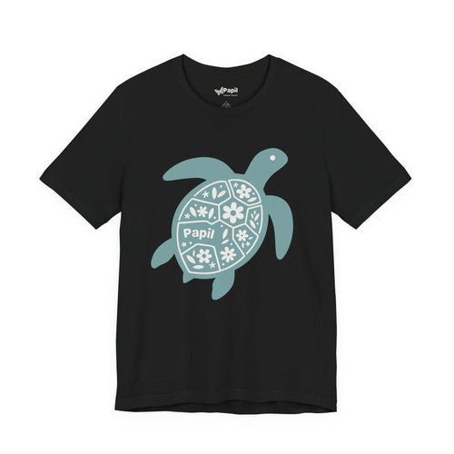 Shell Yeah! Floral Sea Turtle Unisex Graphic Tee